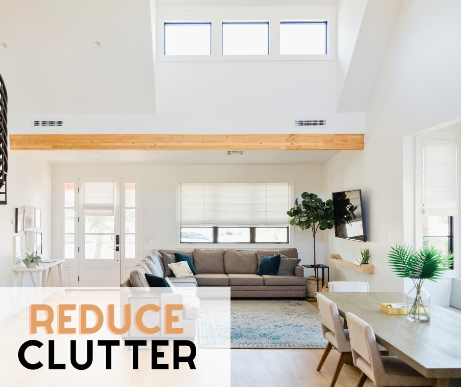 reduce clutter in your room