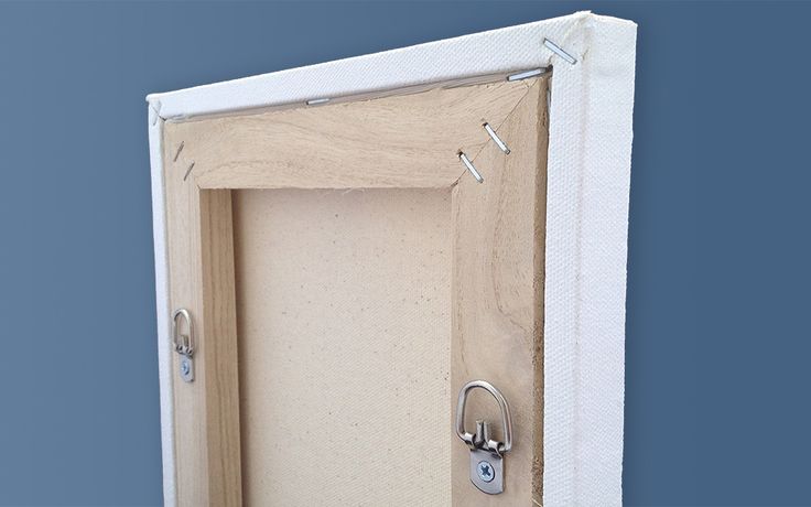 d-rings on the back of a frame