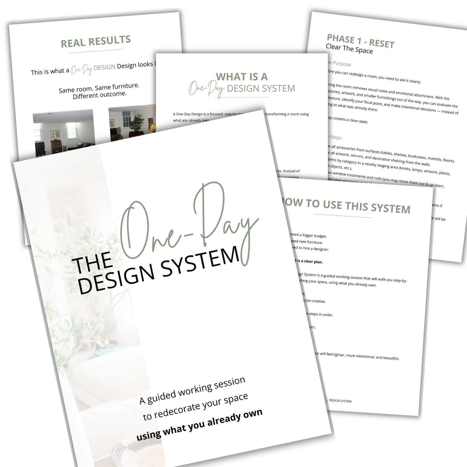 flat lay image for my One-Day Design System Product