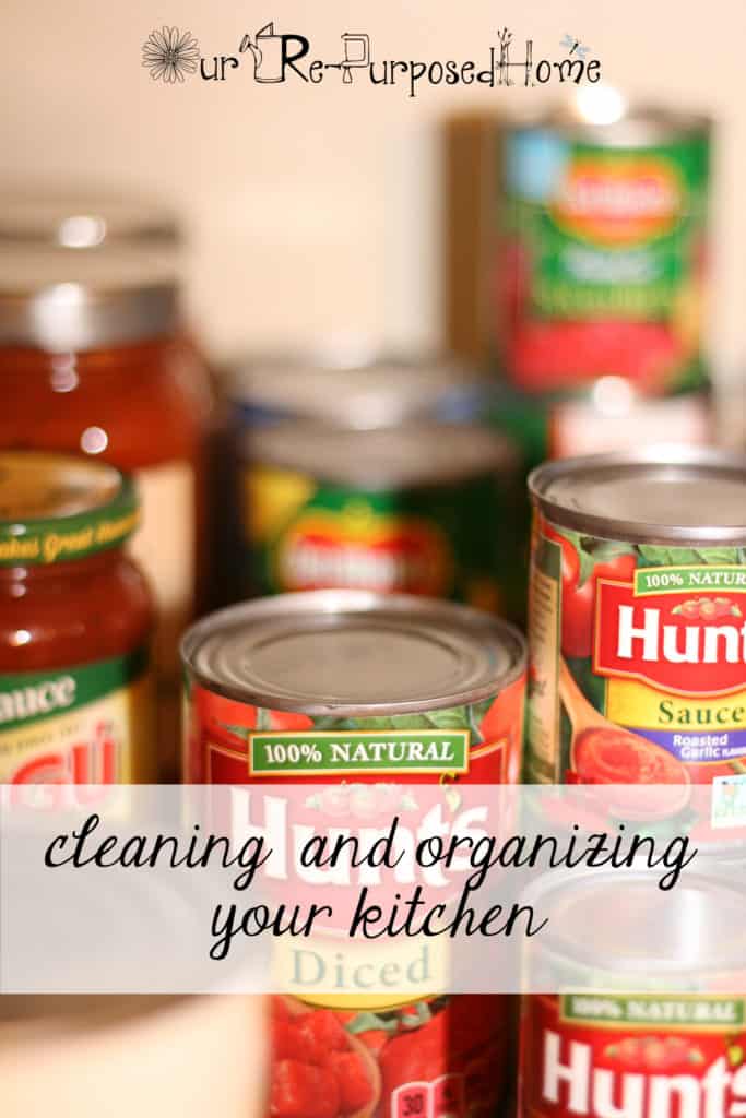 Cleaning and organizing your kitchen cabinets and pantry