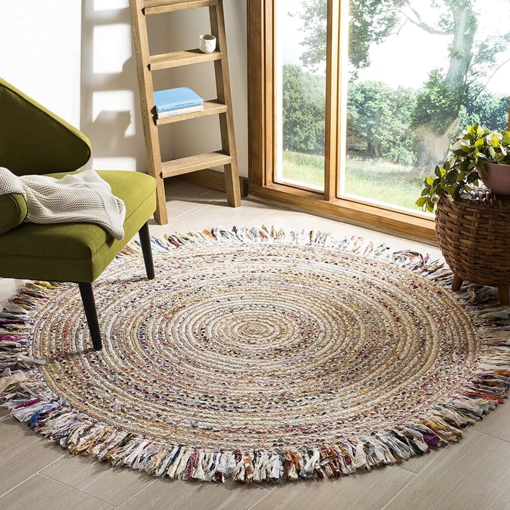 round boho area rug