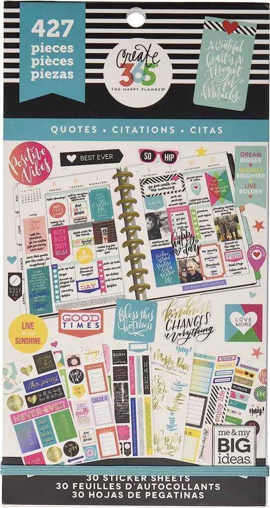 Planner sticker book cover