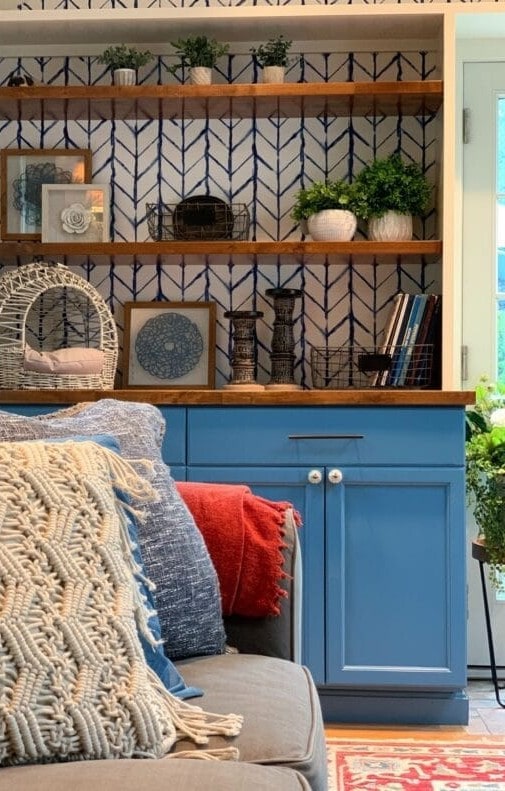 Top more than 79 wallpaper behind shelves latest