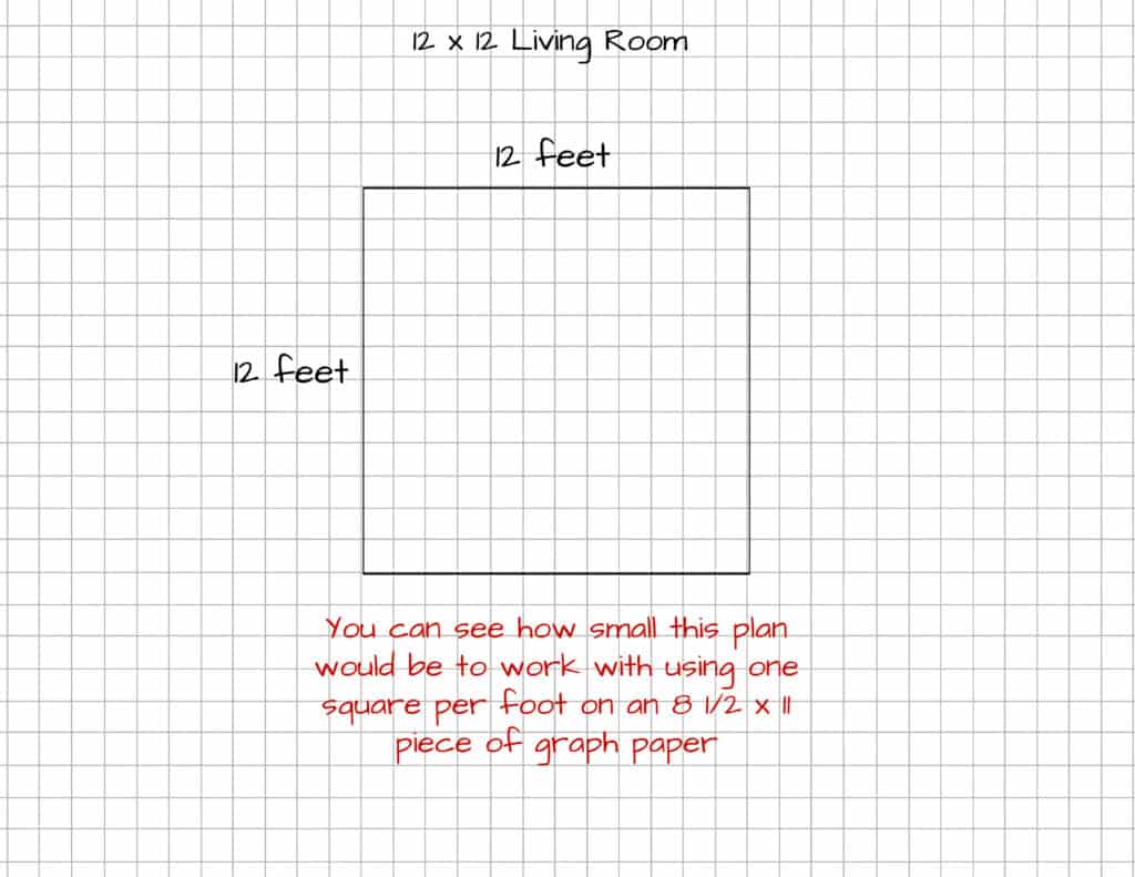 drawing a floor plan on graph paper