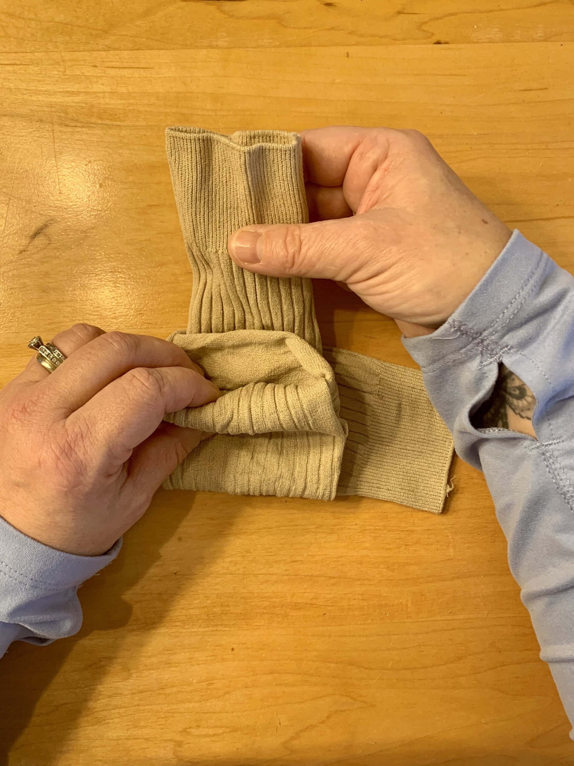 How to fold dress socks