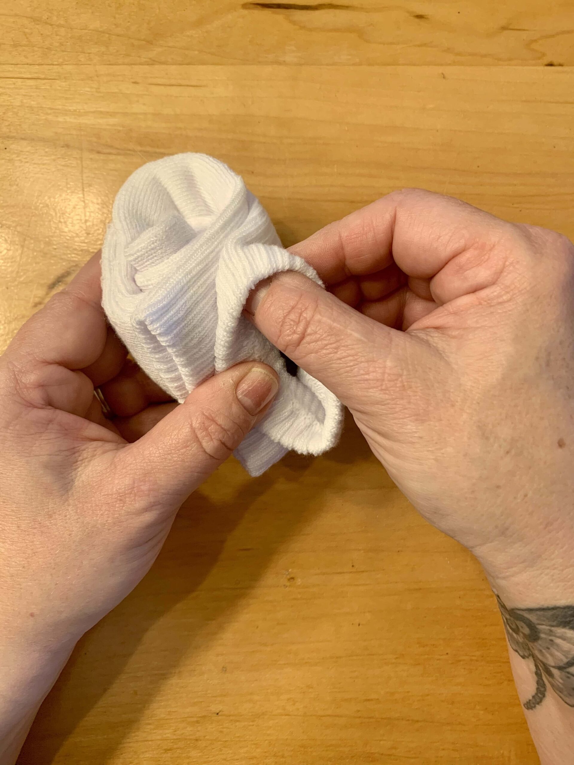 How to fold socks military style