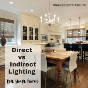 kitchen with both direct and indirect lighting