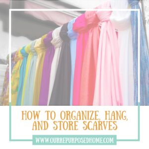 pin for organizing scarves