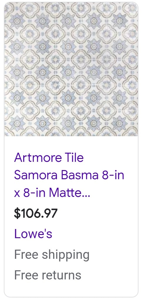 Artmore Moroccan floor tiles