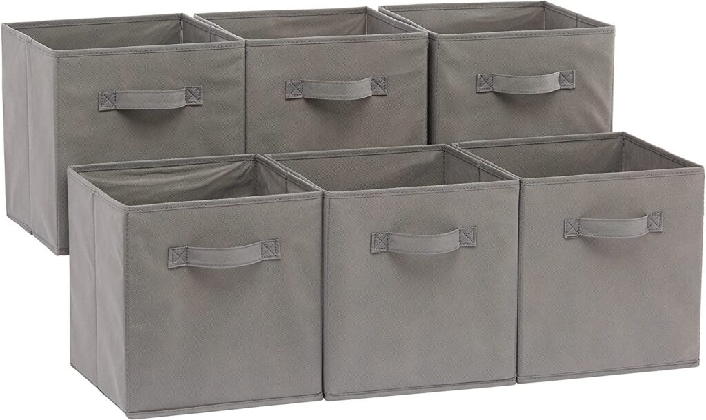 collapsible fabric bins