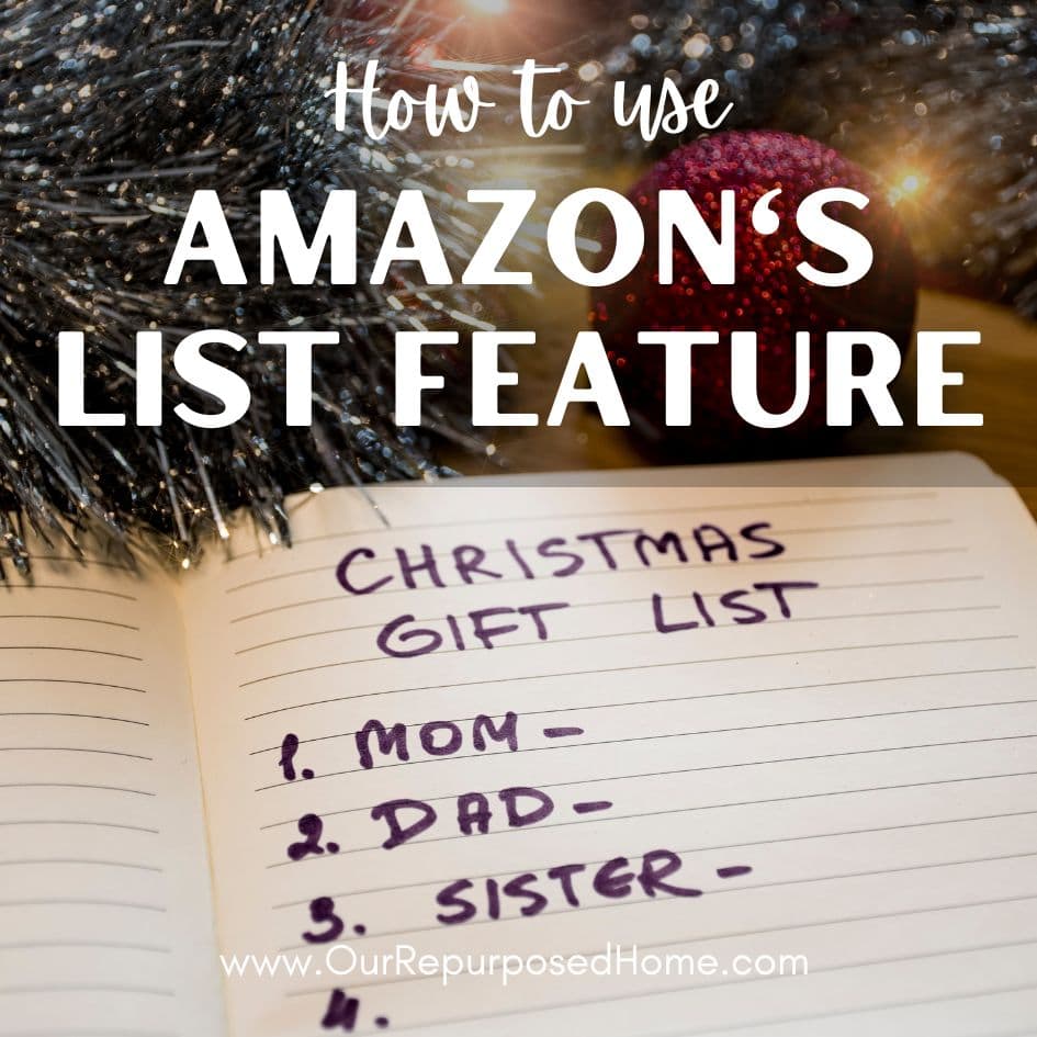 HOW TO USE AMAZON’S LIST FEATURE