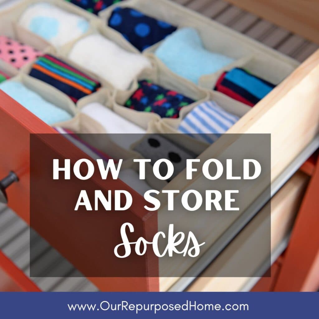 How to fold and store socks