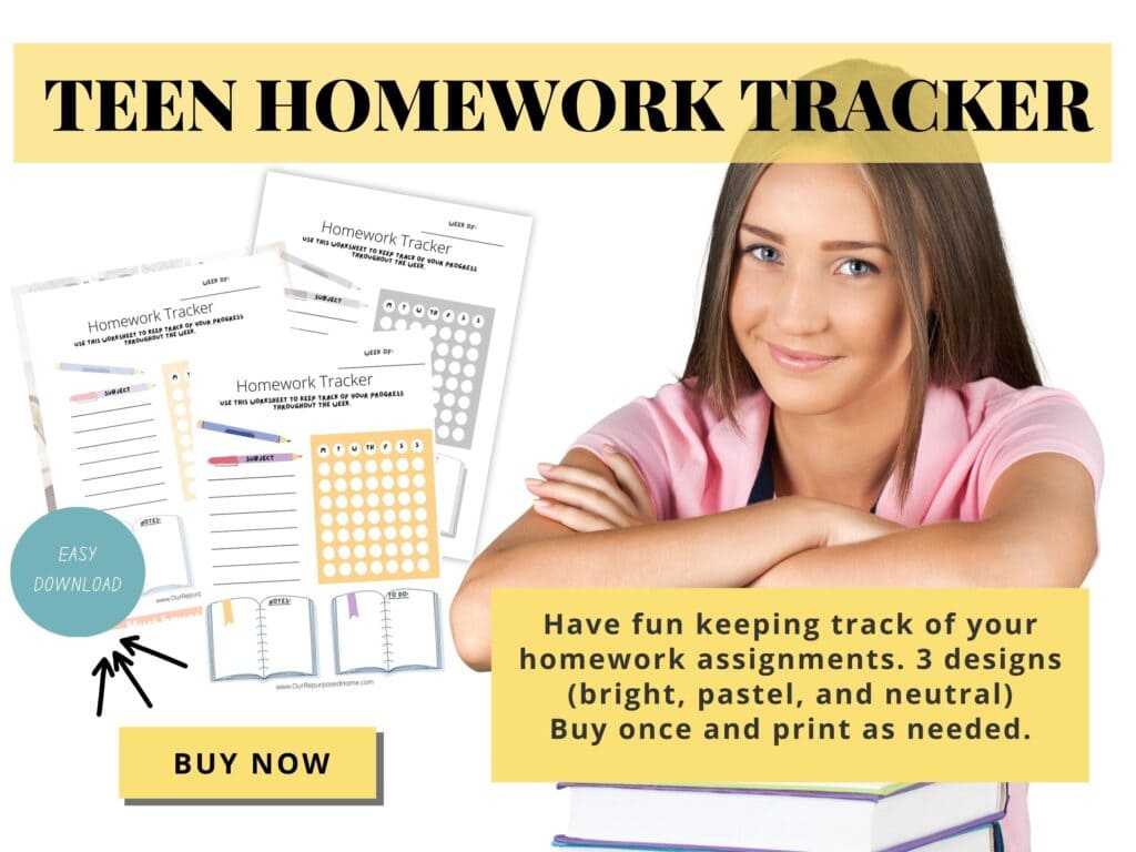 teen homework tracker