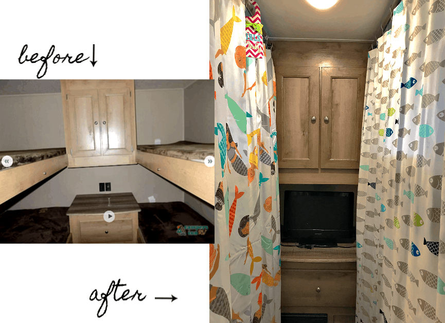Rv Renovation Farmhouse Style Page, Camper Shower Curtain Ideas