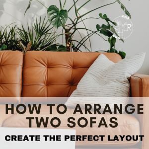 how to arrange two sofas in a living room